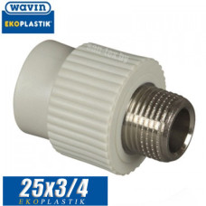 Муфта с наружной резьбой Wavin 25x3/4"